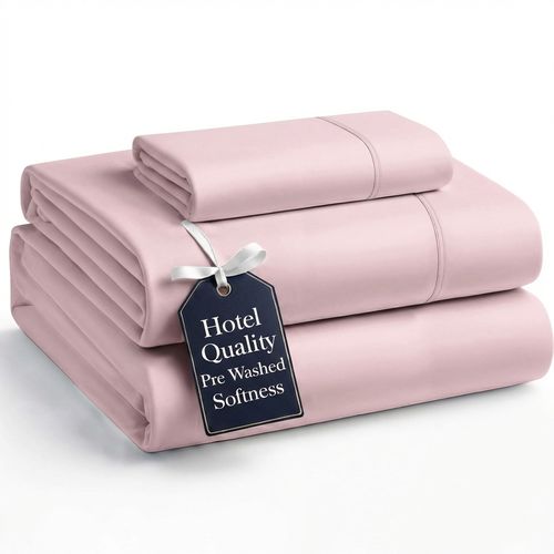 Microfiber Twin Sheet Set in Sepia Rose