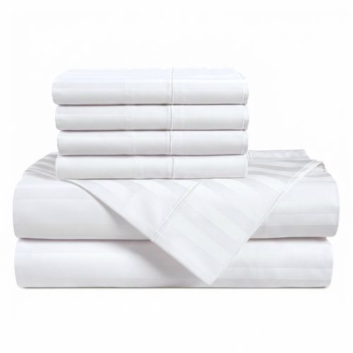 Egyptian Cotton King Sheet Set in White